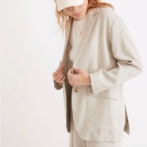Madewell Breezewoven Larsen Blazer NWT Ashen Sage